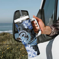 Polynesia Paisley Tumbler With Handle Mix Blue Polynesian Pattern LT05 - Polynesian Pride
