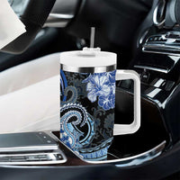 Polynesia Paisley Tumbler With Handle Mix Blue Polynesian Pattern LT05 - Polynesian Pride