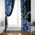 Polynesia Paisley Window Curtain Mix Blue Polynesian Pattern