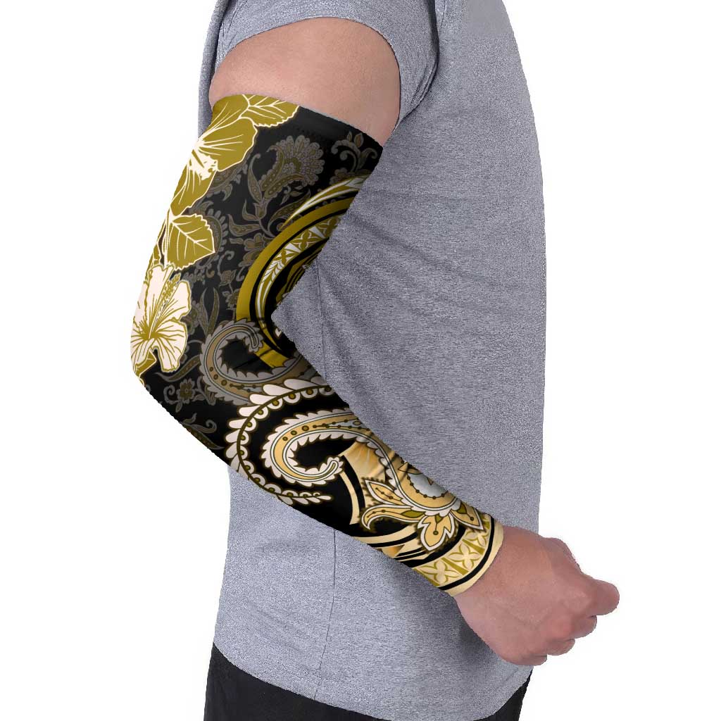 Polynesia Paisley Arm Sleeves Mix Gold Polynesian Pattern - Polynesian Pride