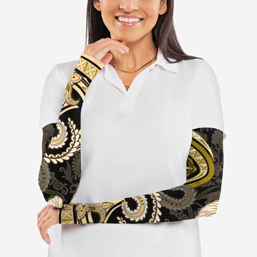 Polynesia Paisley Arm Sleeves Mix Gold Polynesian Pattern - Polynesian Pride