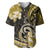 Polynesia Paisley Baseball Jersey Mix Gold Polynesian Pattern LT05 Gold - Polynesian Pride