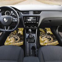 Polynesia Paisley Car Mats Mix Gold Polynesian Pattern LT05 Set 2pcs - Front Gold - Polynesian Pride