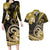 Polynesia Paisley Couples Matching Long Sleeve Bodycon Dress and Hawaiian Shirt Mix Gold Polynesian Pattern LT05 Gold - Polynesian Pride