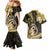 Polynesia Paisley Couples Matching Mermaid Dress and Hawaiian Shirt Mix Gold Polynesian Pattern LT05 - Polynesian Pride