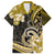 Polynesia Paisley Family Matching Long Sleeve Bodycon Dress and Hawaiian Shirt Mix Gold Polynesian Pattern LT05 Dad's Shirt - Short Sleeve Gold - Polynesian Pride