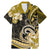 Polynesia Paisley Family Matching Mermaid Dress and Hawaiian Shirt Mix Gold Polynesian Pattern LT05 Dad's Shirt - Short Sleeve Gold - Polynesian Pride