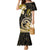 Polynesia Paisley Family Matching Mermaid Dress and Hawaiian Shirt Mix Gold Polynesian Pattern LT05 Mom's Dress Gold - Polynesian Pride