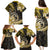 Polynesia Paisley Family Matching Puletasi and Hawaiian Shirt Mix Gold Polynesian Pattern LT05 - Polynesian Pride