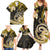 Polynesia Paisley Family Matching Summer Maxi Dress and Hawaiian Shirt Mix Gold Polynesian Pattern LT05 - Polynesian Pride