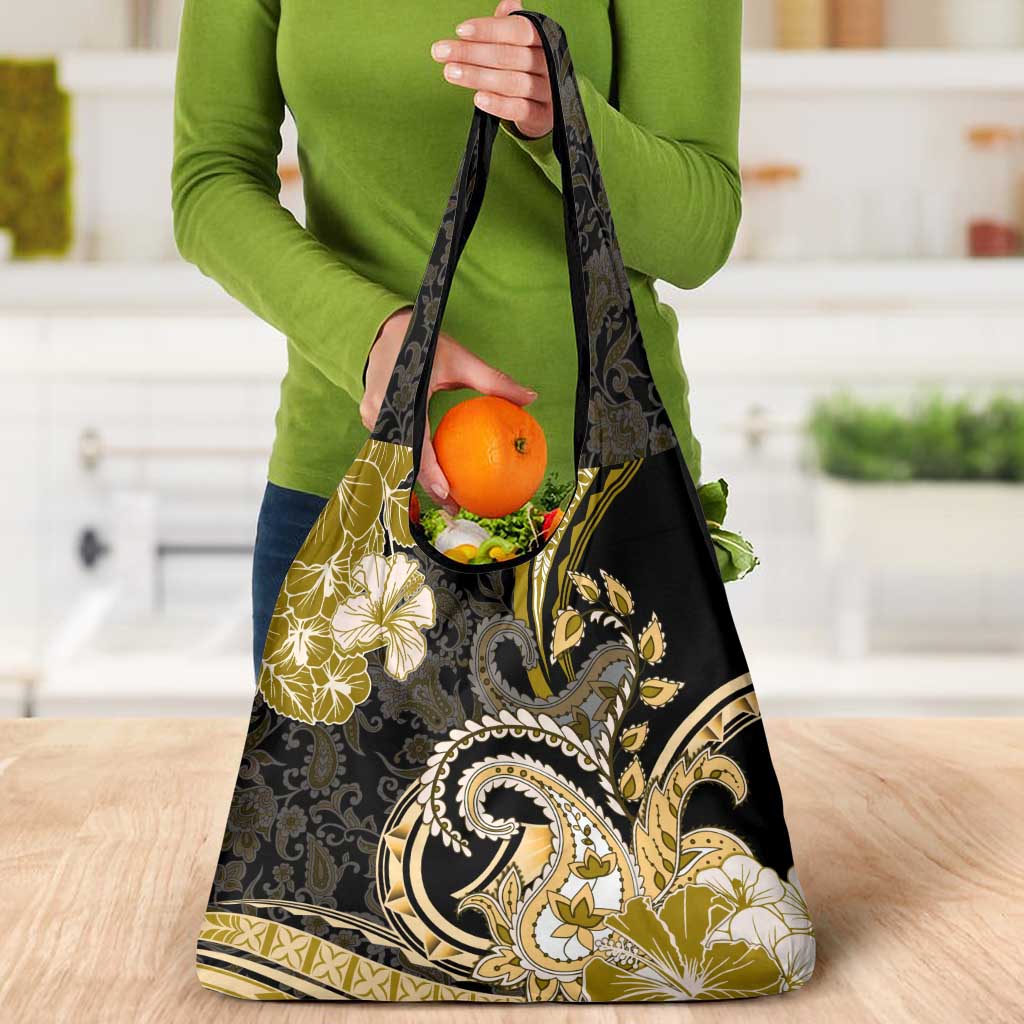 Polynesia Paisley Grocery Bag Mix Gold Polynesian Pattern LT05 - Polynesian Pride