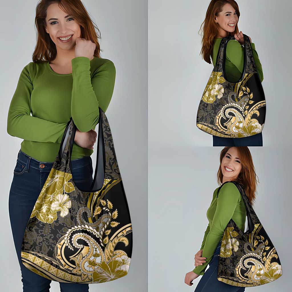 Polynesia Paisley Grocery Bag Mix Gold Polynesian Pattern LT05 - Polynesian Pride