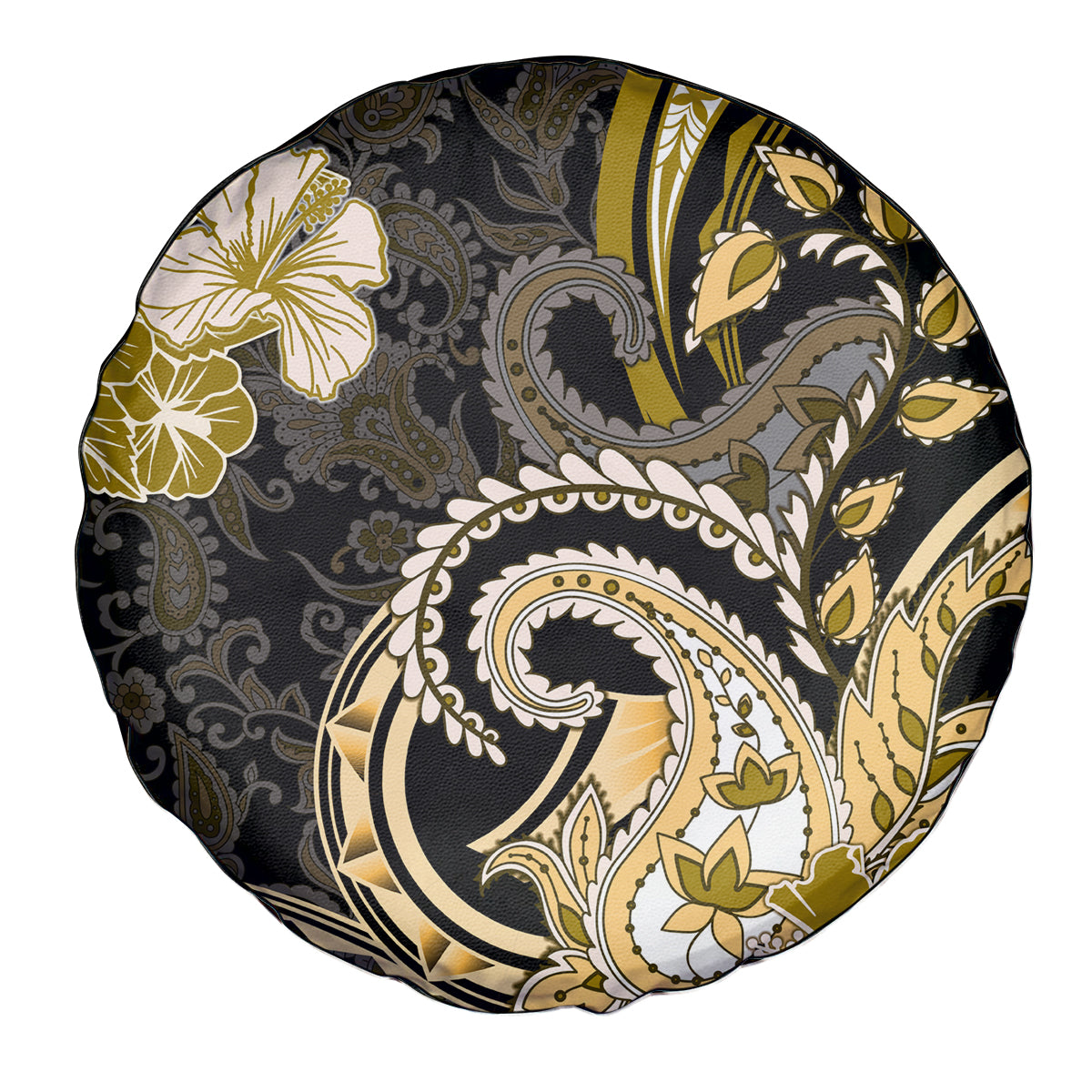 Polynesia Paisley Spare Tire Cover Mix Gold Polynesian Pattern LT05 - Polynesian Pride