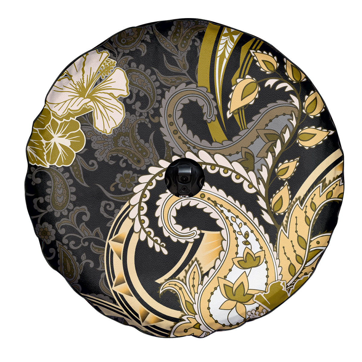 Polynesia Paisley Spare Tire Cover Mix Gold Polynesian Pattern LT05 - Polynesian Pride