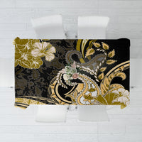 Polynesia Paisley Tablecloth Mix Gold Polynesian Pattern LT05 Gold - Polynesian Pride
