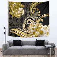 Polynesia Paisley Tapestry Mix Gold Polynesian Pattern LT05 Gold - Polynesian Pride