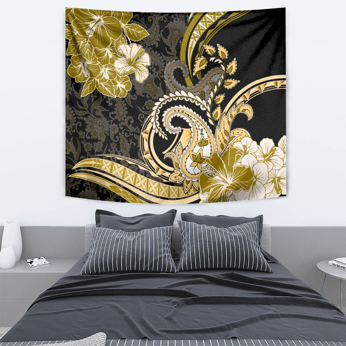 Polynesia Paisley Tapestry Mix Gold Polynesian Pattern LT05 - Polynesian Pride