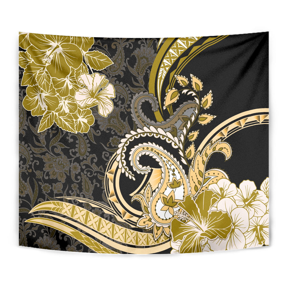 Polynesia Paisley Tapestry Mix Gold Polynesian Pattern LT05 - Polynesian Pride