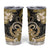 Polynesia Paisley Tumbler Cup Mix Gold Polynesian Pattern