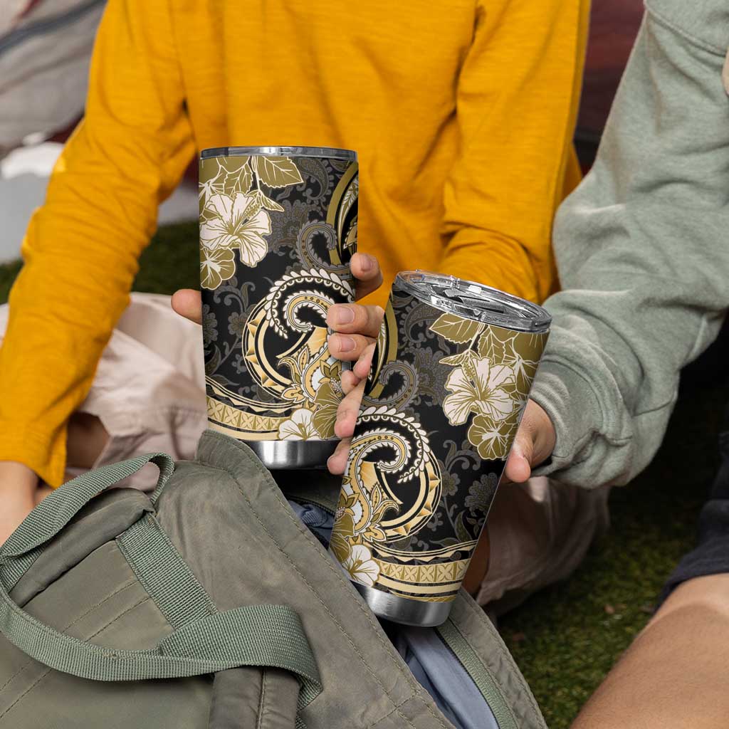 Polynesia Paisley Tumbler Cup Mix Gold Polynesian Pattern LT05 - Polynesian Pride