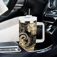 Polynesia Paisley Tumbler With Handle Mix Gold Polynesian Pattern LT05 - Polynesian Pride