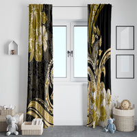 Polynesia Paisley Window Curtain Mix Gold Polynesian Pattern LT05 - Polynesian Pride