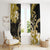 Polynesia Paisley Window Curtain Mix Gold Polynesian Pattern