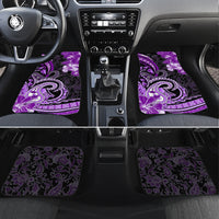 Polynesia Paisley Car Mats Mix Purple Polynesian Pattern LT05 Set 4pcs Purple - Polynesian Pride