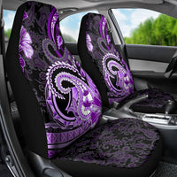 Polynesia Paisley Car Seat Cover Mix Purple Polynesian Pattern
