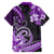 Polynesia Paisley Family Matching Long Sleeve Bodycon Dress and Hawaiian Shirt Mix Purple Polynesian Pattern LT05 - Polynesian Pride