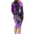 Polynesia Paisley Family Matching Long Sleeve Bodycon Dress and Hawaiian Shirt Mix Purple Polynesian Pattern LT05 - Polynesian Pride