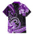 Polynesia Paisley Family Matching Mermaid Dress and Hawaiian Shirt Mix Purple Polynesian Pattern LT05 - Polynesian Pride