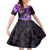 Polynesia Paisley Family Matching Off Shoulder Long Sleeve Dress and Hawaiian Shirt Mix Purple Polynesian Pattern LT05 Daughter's Dress Purple - Polynesian Pride