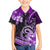 Polynesia Paisley Family Matching Off Shoulder Long Sleeve Dress and Hawaiian Shirt Mix Purple Polynesian Pattern LT05 Son's Shirt Purple - Polynesian Pride