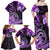 Polynesia Paisley Family Matching Off Shoulder Maxi Dress and Hawaiian Shirt Mix Purple Polynesian Pattern LT05 - Polynesian Pride