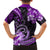 Polynesia Paisley Family Matching Off Shoulder Short Dress and Hawaiian Shirt Mix Purple Polynesian Pattern LT05 - Polynesian Pride