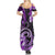 Polynesia Paisley Family Matching Summer Maxi Dress and Hawaiian Shirt Mix Purple Polynesian Pattern LT05 - Polynesian Pride