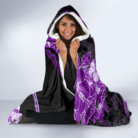 Polynesia Paisley Hooded Blanket Mix Purple Polynesian Pattern LT05 - Polynesian Pride