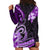 Polynesia Paisley Hoodie Dress Mix Purple Polynesian Pattern LT05 - Polynesian Pride