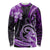 Polynesia Paisley Long Sleeve Shirt Mix Purple Polynesian Pattern LT05 Unisex Purple - Polynesian Pride