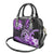 Polynesia Paisley Shoulder Handbag Mix Purple Polynesian Pattern