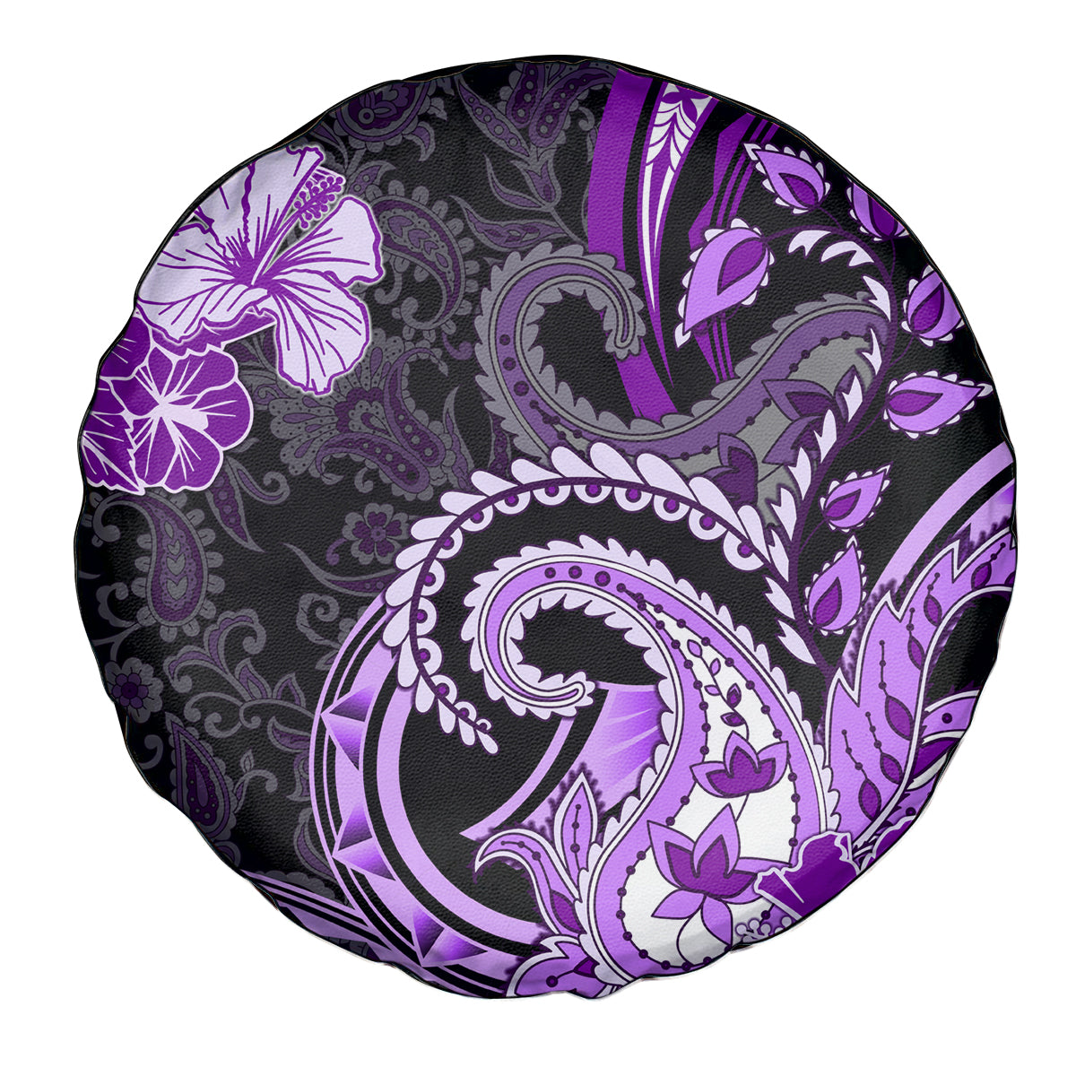 Polynesia Paisley Spare Tire Cover Mix Purple Polynesian Pattern LT05 - Polynesian Pride