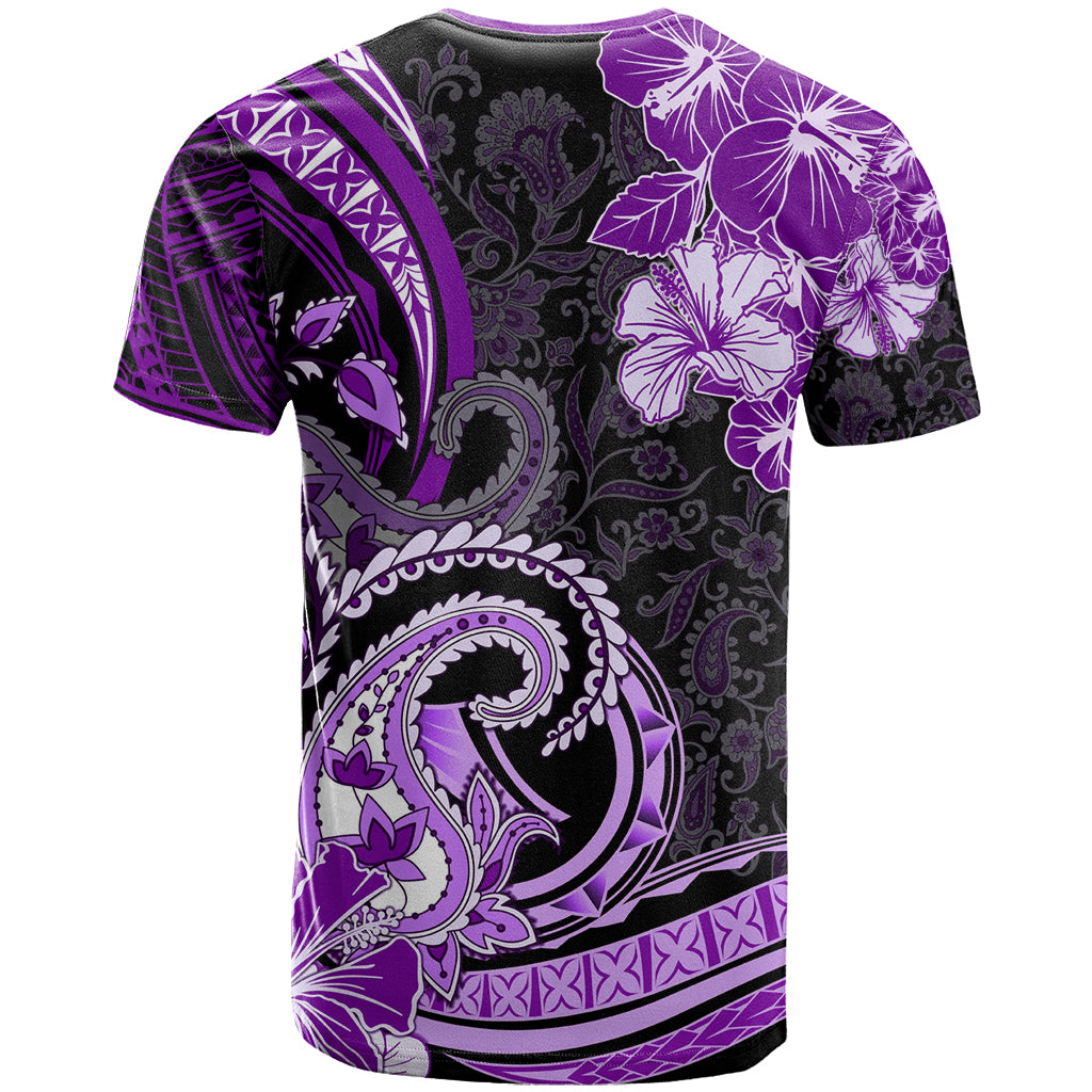 Polynesia Paisley T Shirt Mix Purple Polynesian Pattern LT05 - Polynesian Pride