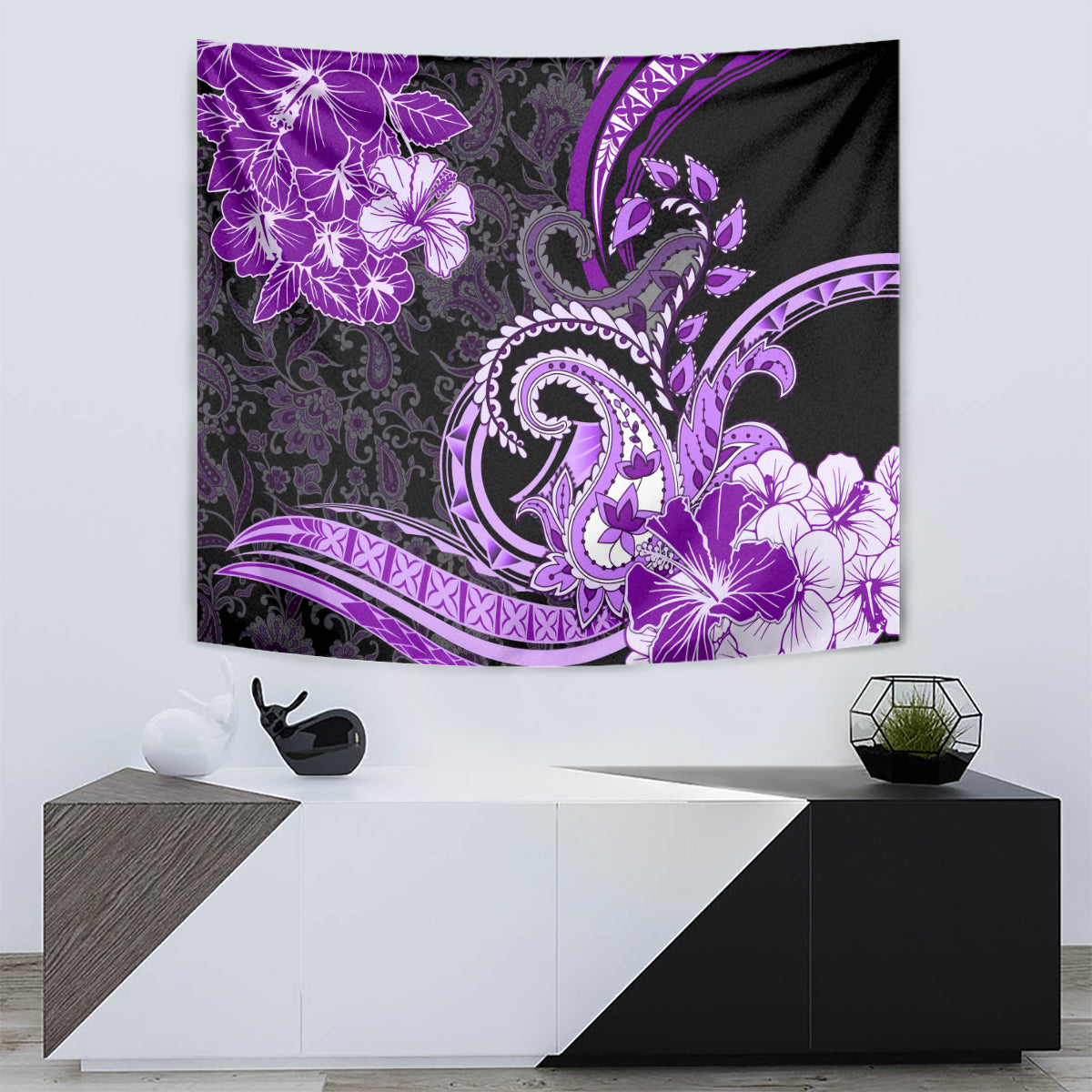 Polynesia Paisley Tapestry Mix Purple Polynesian Pattern LT05 - Polynesian Pride
