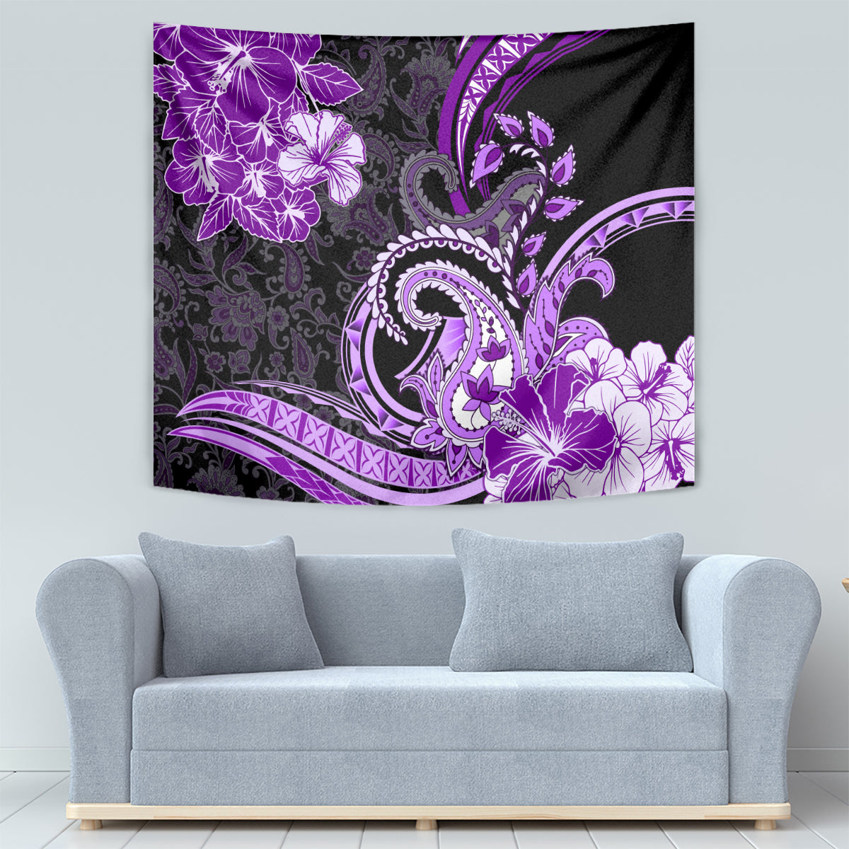 Polynesia Paisley Tapestry Mix Purple Polynesian Pattern LT05 - Polynesian Pride