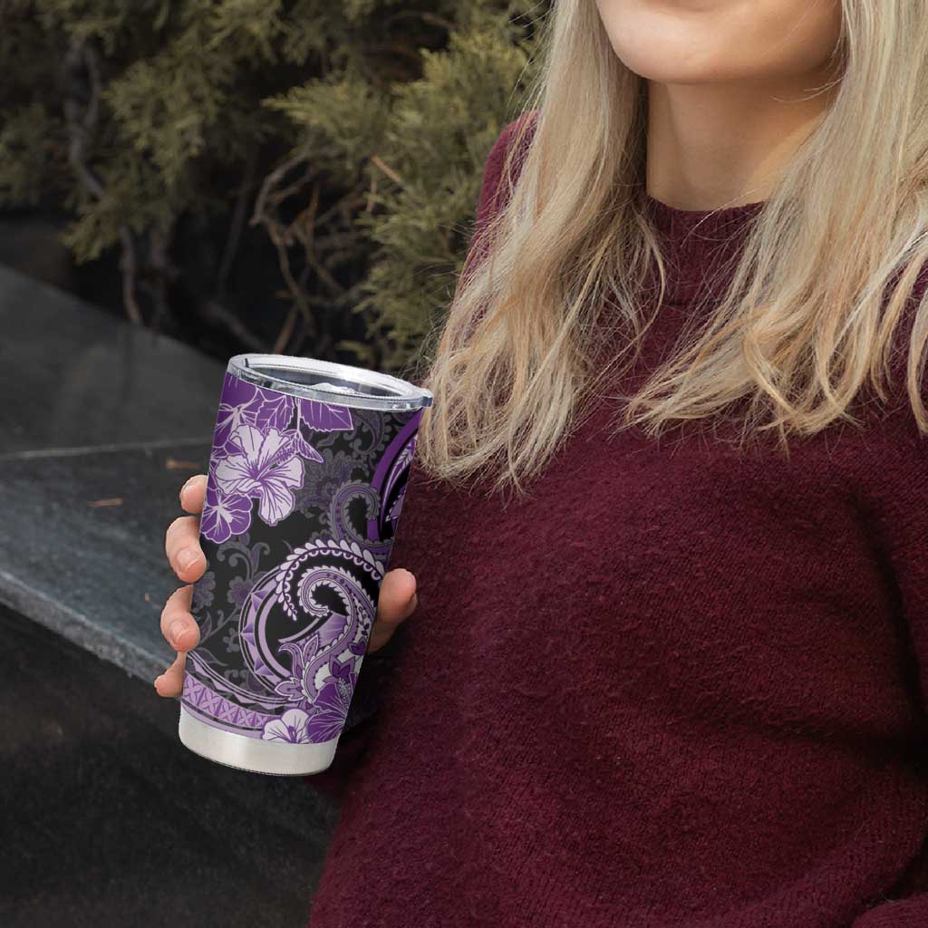 Polynesia Paisley Tumbler Cup Mix Purple Polynesian Pattern LT05 - Polynesian Pride