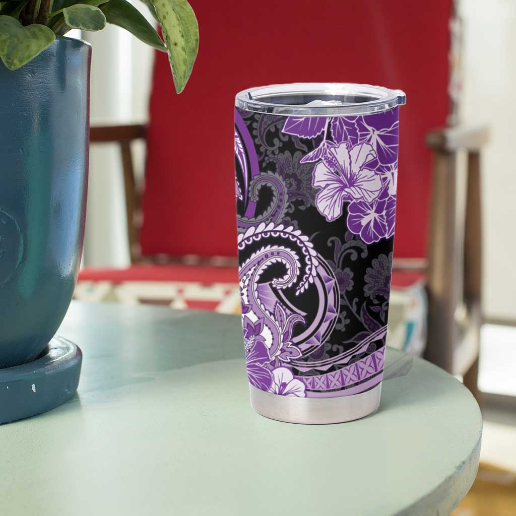 Polynesia Paisley Tumbler Cup Mix Purple Polynesian Pattern LT05 - Polynesian Pride