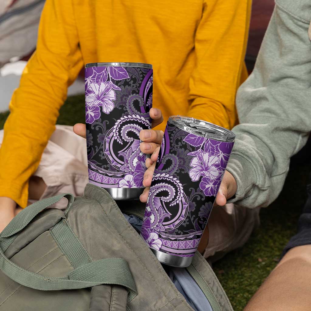 Polynesia Paisley Tumbler Cup Mix Purple Polynesian Pattern LT05 - Polynesian Pride