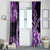 Polynesia Paisley Window Curtain Mix Purple Polynesian Pattern