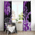 Polynesia Paisley Window Curtain Mix Purple Polynesian Pattern